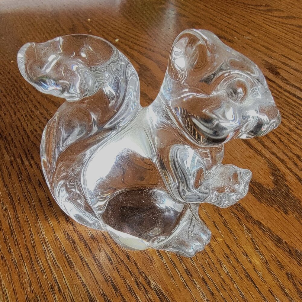 Vintage Princess House Crystal Squirrel Figurine-1990s